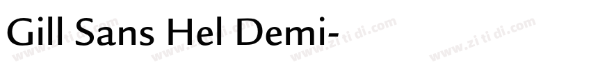 Gill Sans Hel Demi字体转换 Gill Sans Hel Demi字体转换